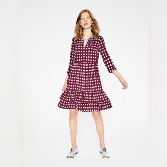 Boden Starburst Tiered Dress - Picture 2 of 7